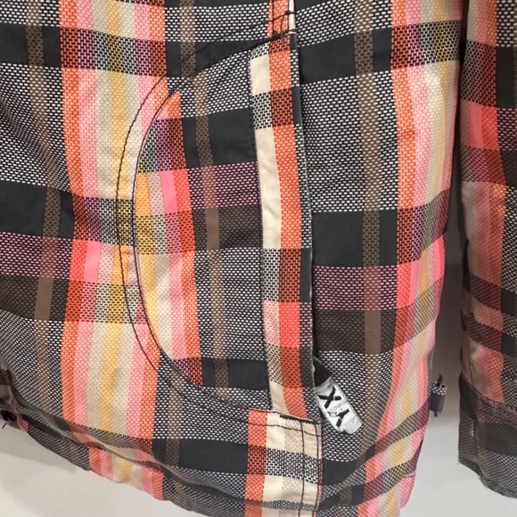 Roxy Peach Plaid Ski Snowboard Jacket and Matching Pants Outfit - Size XS - Picture 11 of 16